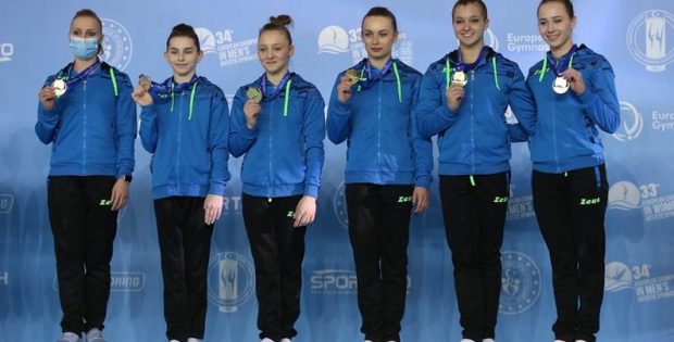 Україна уперше в історії виграла “золото” командного багатоборства на Євро зі спортивної гімнастики