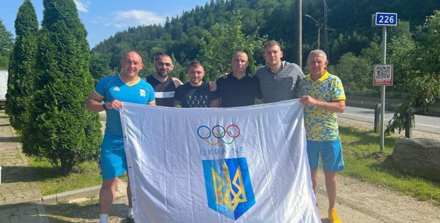 Підняття прапора Національного олімпійського комітету України в рамках проведення Всеукраїнської церемонії «Свято олімпійського прапора»