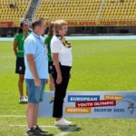 Почесна місія для НОК України: виконавча директорка Людмила Панченко нагородила юних атлеток